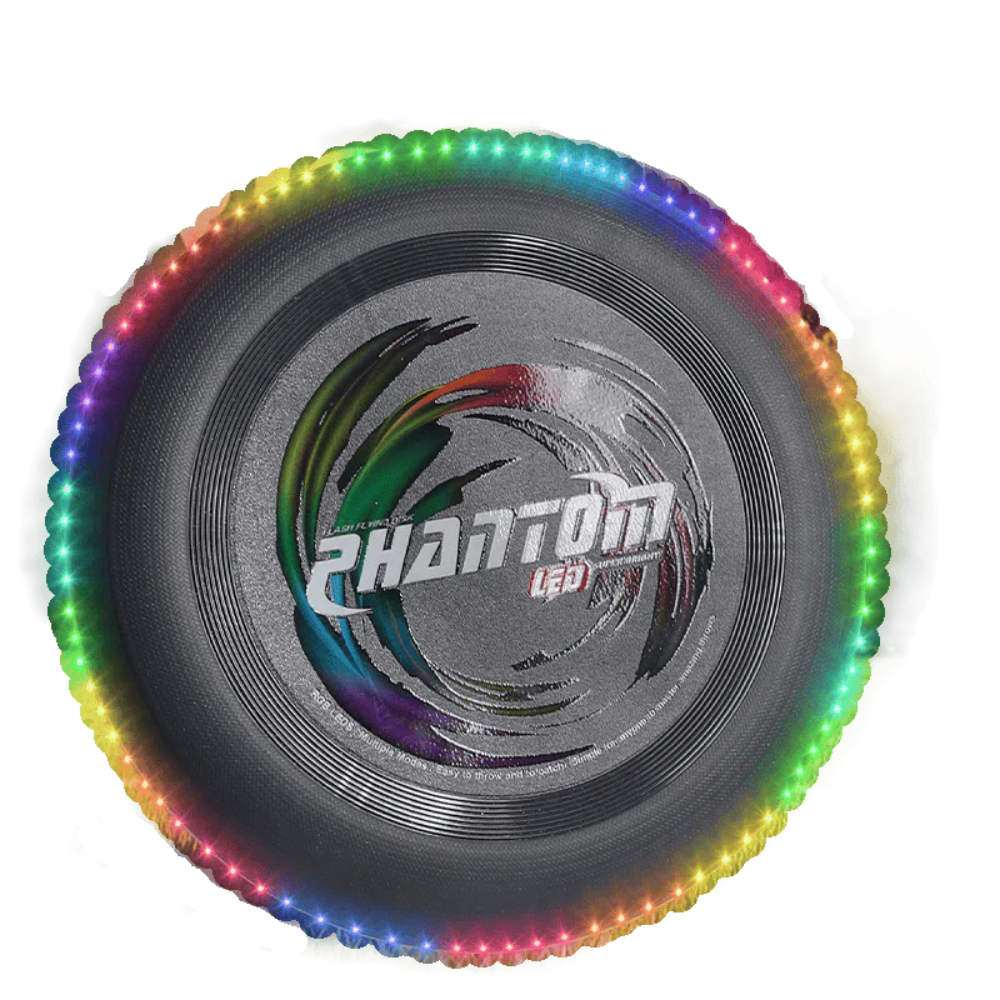 Wikz Frisbee LED - Aero Glow - Sort